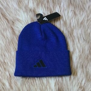 NWT Adidas Postseason Fold Beanie Royal Blue